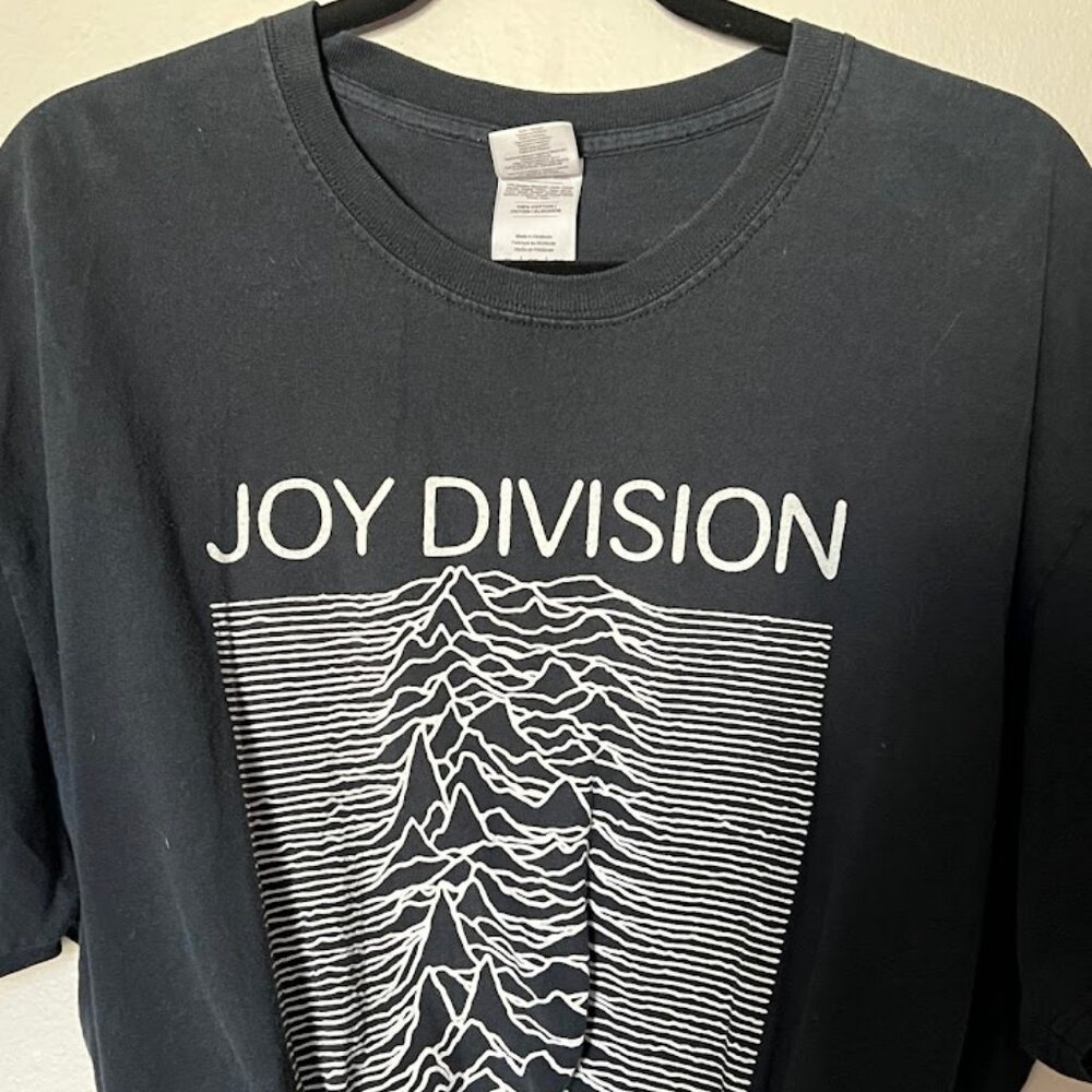 Vintage Joy Division Elastic Waist Crop Top